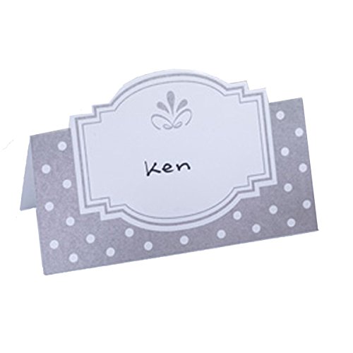 Neviti Chic Boutique Carte de Table Blanc Taille Unique