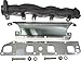 APDTY 53032198AE Exhaust Manifold Kit Right Passenger-Side Includes Hardware and Gaskets Replaces 53032198AE, 53032198