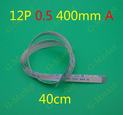 Davitu 2-100pcs/lot New FFC FPC flat flexible cable 0.5mm pitch 12 pin 12PIN Forward Length 400mm Width 6.5mm Ribbon Flex Cable - (Package: 50pcs)