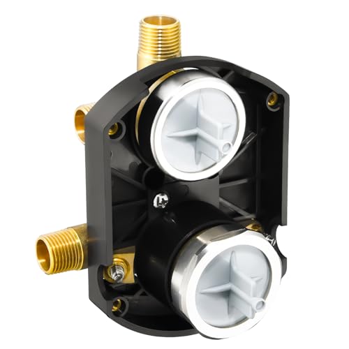 R22000-WS Integrated Shower and Diverter Valve Compatible with D 3-Setting or 6-Setting Integrated Diverter Valve Trim kit with Screwdriver Stops