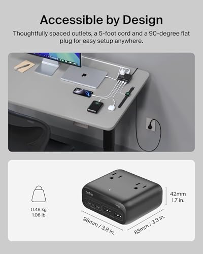 Belkin 70W GaN 7-in-1 Charging Station with AC Outlets — view 5