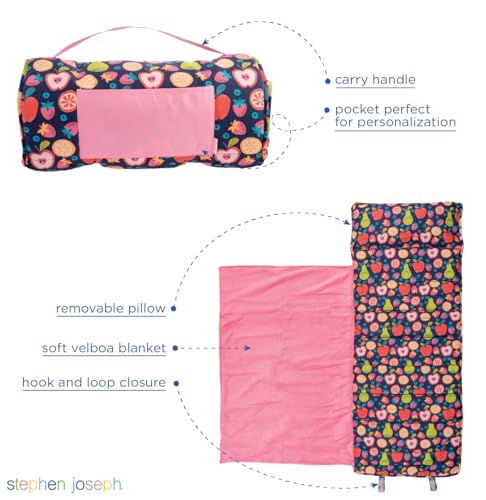 Image of Stephen Joseph, Toddler All Over Print Nap Mat with Soft Blanket and Removable Pillow for Boys & Girls, Kids Sleeping Bag for Elementary, Daycare, Preschool with Carry Handle, Camo
