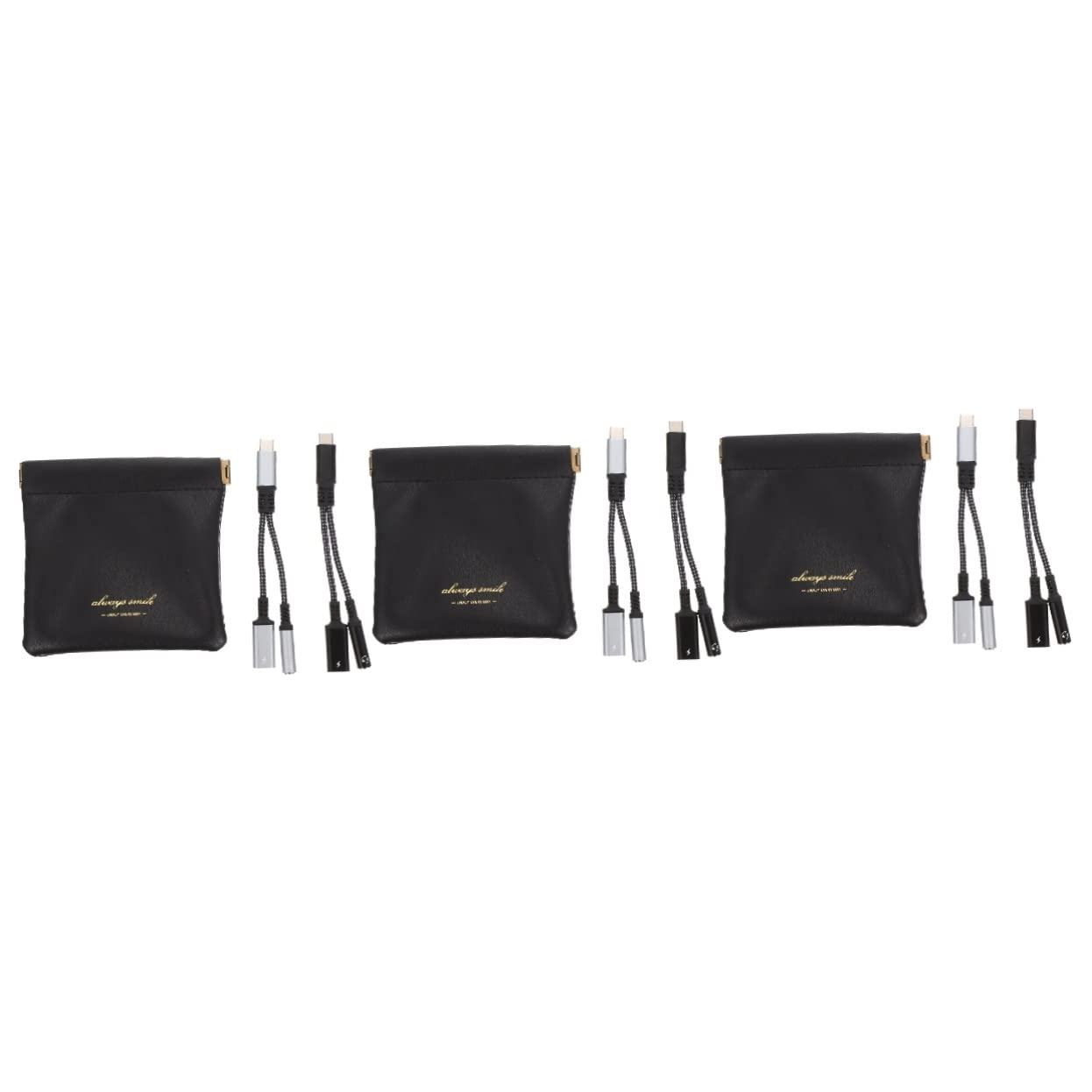Hemobllo 3st Typc Kopfhörer Schalter 5mm Typ c Adapter 3,5-mm-audioadapter Adapter Für Kopfhöreranschluss USB c Auf Aux Adapter Typ c Auf 3,5 Mm Adapter USB-c-Adapter Type Anzahl Nylon-Seil