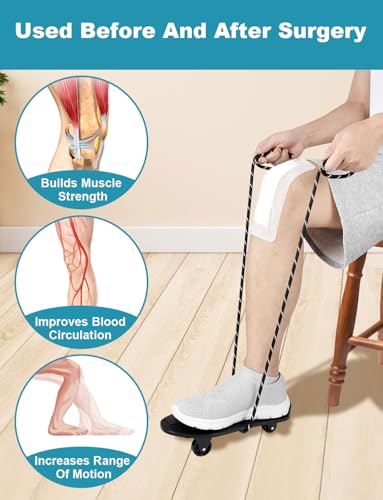 Lamborsafe Knee Glide for Knee Replacement Recovery Aids Kit Knee Therapy Exercise Strengthening Equipment for ACL PCL MCL Knee Surgery Before and After - Image 3