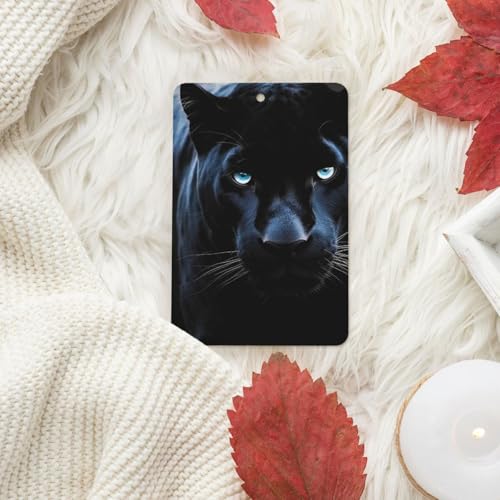 Panther With Blue Eyes Car Air Fresheners 4 Pcs Rectangle Hanging Car Air Freshener Fragrance Scented Cards Auto Mirror Pendant Tablets - Image 5