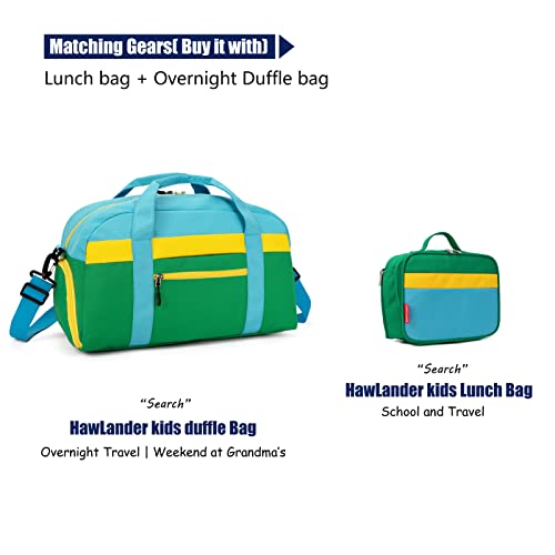 Hawlander Preschool Kids Backpack, 12 Inch Toddler Backpacks For Boys With Chest Strap, Green Blue #TOP6