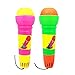 2 pezzi divertenti microfoni eco durevoli bambini fingono giocattoli eco micro giocattolo per microfono magico per graduazioni di compleanno giocattolo a colori casuali per bambini