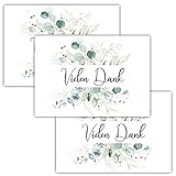 25 Dankeskarten Dankeskarte Postkarte Danke Karte Danke Dankeschön Karten, Danksagungskarten Vielen Dank Karten Boho