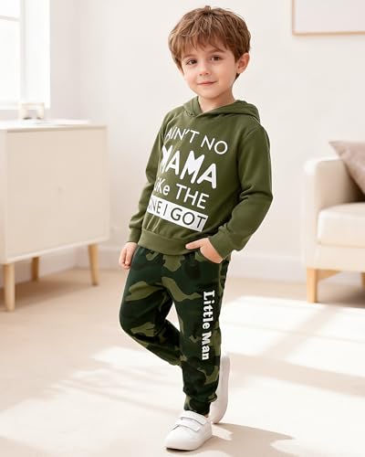Image of DISAUR Toddler Boy Clothes Baby Outfits, Little Boys Summer Letter Printed Short Sleeve with Pants 2PCS Clothing Set