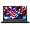 Computadora portátil de 15.6 pulgadas, portátil con 16 GB RAM 512B SSD, dorado 6500Y (hasta 3.4 GHz), pantalla IPS FHD de 1080P, tipo C, HDMI, USB3.2, WIFI, Bluetooth, batería de larga