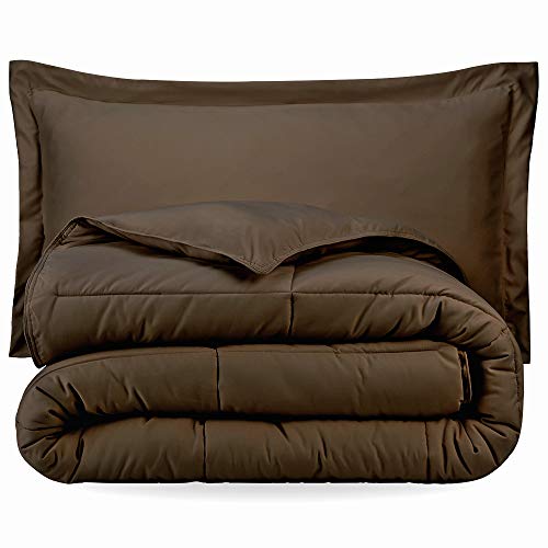 Image of TwinXL.com Chocolate Twin Extra Long Down Alternative Comforter Set by Ivy Union