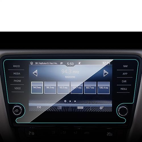 Protection écran GPS Skoda Octavia 2013-2016 verre trempé 8 pouces intérieur