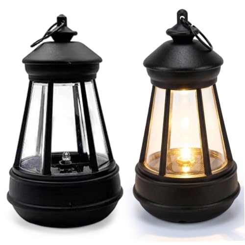 Faros solares colgantes con diseño retro e impermeabilidad IP65 para decorar terrazas y jardines