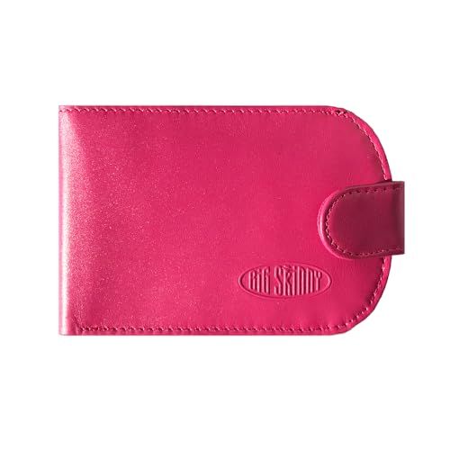 Image of Big Skinny Women's Taxicat Leather Bi-Fold Slim Wallet, Holds Up to 25 Cards