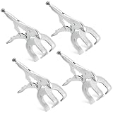 DASBET 9' Locking Pliers | 4 Pack Metal Welding Clamp, Vise Grips Quick-Lock Release for Easy Removal, Vise Grip Pliers