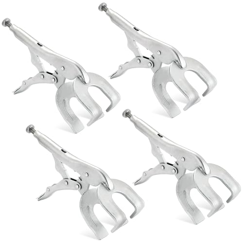 Image of DASBET 9" Locking Pliers | 4 Pack Metal Welding Clamp, Vise Grips Quick-Lock Release for Easy Removal, Vise Grip Pliers