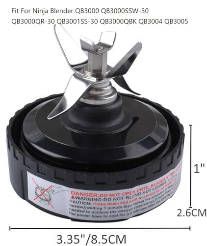 Sduck Replacement ninja blade assembly Parts for 16 oz Cup, Compatible with Nutri Ninja Blender 700 Watts QB3000, QB3000SS, QB3000SSW, QB3001SS 30, QB3004, QB3005