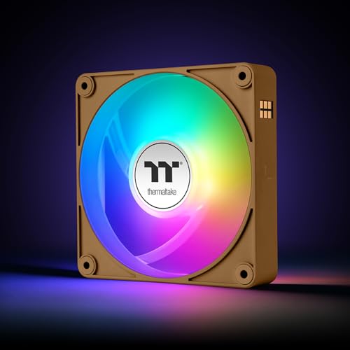 Image of Thermaltake CT140 EX Reverse ARGB Sync PC Cooling Fan 3 Pack, 500~1800 RPM, 5V Mobo Sync, 16.8 Million Colors 9 LEDs, MagForce 2.0 Connectors, Hydraulic Bearing, Gravel Sand, CL-F228-PL14GS-A