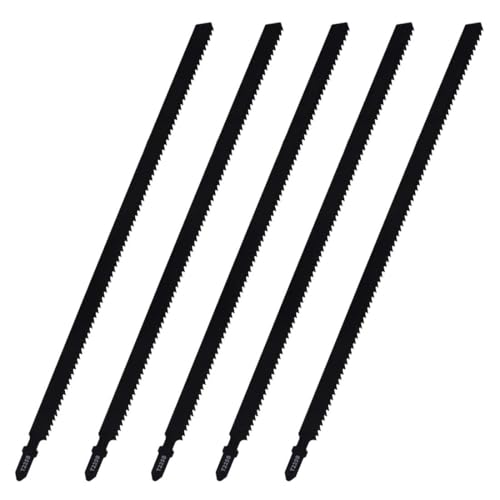 5Pcs T Hojas De Sierra De Calar 250mm T225B Juego De Hoja De Sierra Cuchillas Para Sierra De Calar Para Madera Plástico y Metal Compatible Con La Mayoría De Marcas