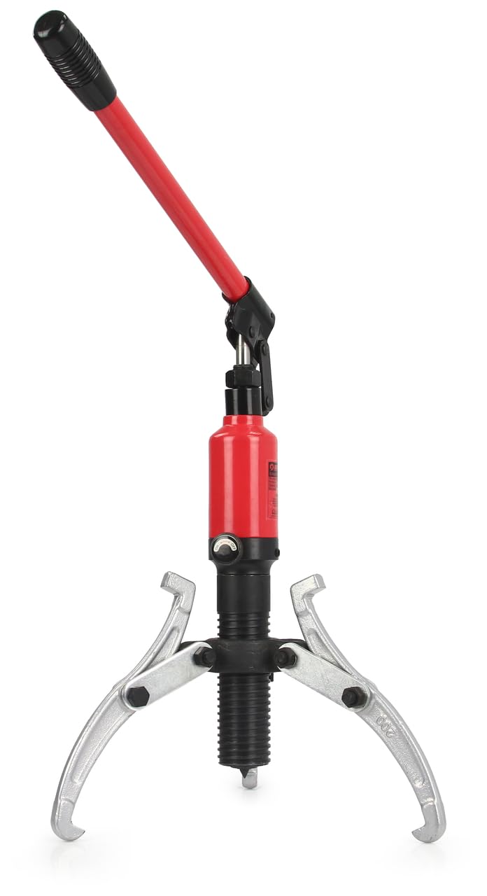 IMJ-Global Estrattore Idraulico da 5 Tonnellate | Distanza 50-200 mm | Lunghezza Filetto 140 mm | con Valvola di Sicurezza | per Cuscinetti Ingranaggi