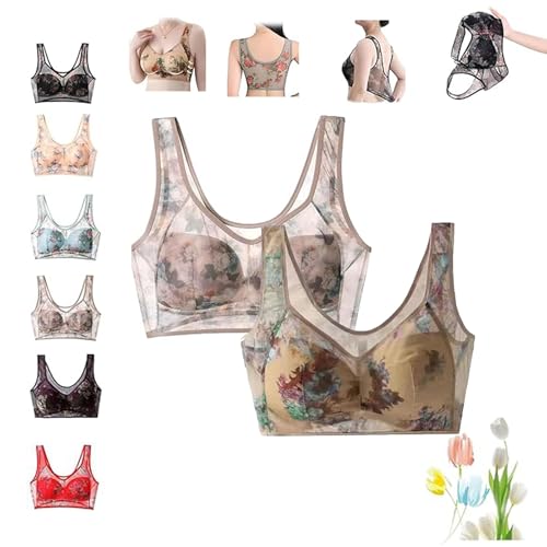 Soutien-gorge anti-affaissement couvrance totale dentelle douce 3XL