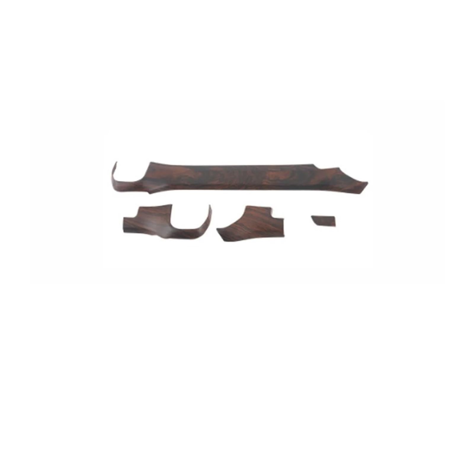 Car Interior Sticker for Ranger for T9 2022-2024 Wood Grain Interiors Overlay Panel Dashboard Armrest Doors Gear Centrals LHD RHD(Central Frame RHD)