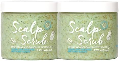 Umberto Giannini Scalp Scrub, Vegan & Cruelty Free Exfoliating Anti-Dandruff Scalp Rescue Scrub, 250g, 2 pack