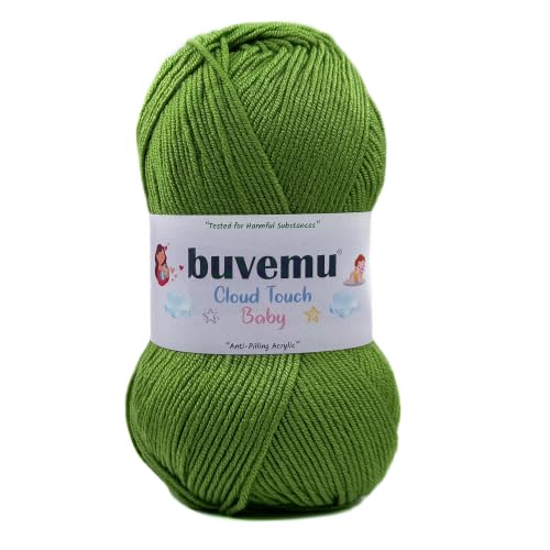 Image of Cloud Touch Baby DK Yarn for Crochet & Knitting, Grass Green