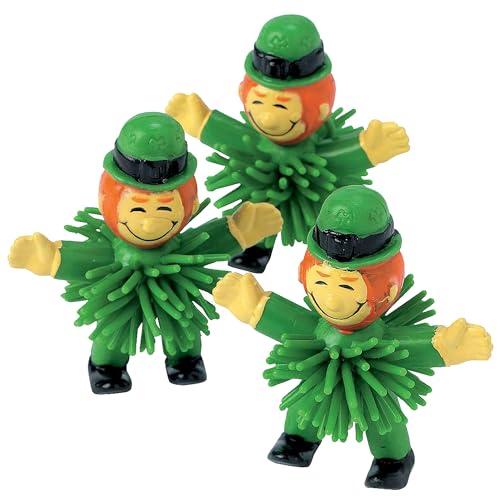 Leprechaun Porcupine Character Toys for St. Patrick's Day - 12 Pieces