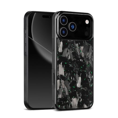 Coque en fibre de carbone forgée pour iPhone 17 Pro protection luxe aramide vert