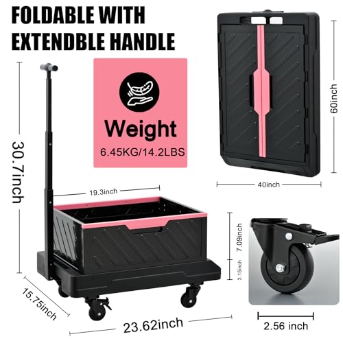 Carrito Utility Plegable TRULYWIN con Ruedas 60KG miniatura 2