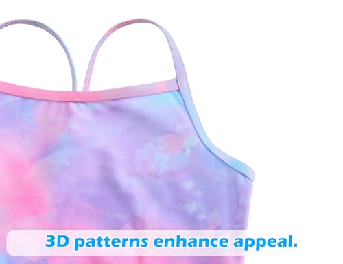 Image of Snowheart Girls Swimsuit One-Piece Bathing Suits Multicolor Kids Sport Summer Beach Swimwear for 2-12 Years Old