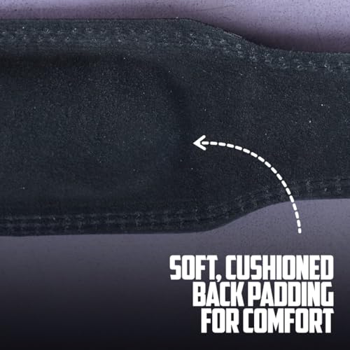 Image of Weightlifting Belt for Gym & Powerlifting | Heavy Duty Back Support Belt for Squats, Deadlifts & Heavy Lifts | Wide Lumbar Support, Strong Buckle & Training Gear (Black, L)