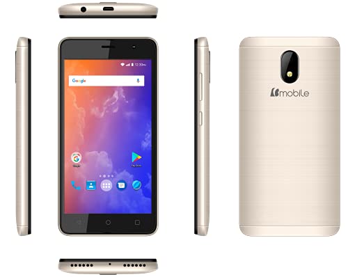 Teléfonos Celulares, Wireless Bmobile | Celular Ax751 Dual Sim Nuevo 16gb Liberado Pantalla Touch Smartphone Android (Dorado)