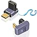 Duttek 8K 240W USB C Angle Adapter 40Gbps,90 Degree &amp;180 Degree LED Work Light, Hanging Hole, Small &amp; Portable, for MacBook, iPad, Nintendo Switch &amp; More（2Pack）
