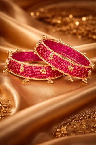 Image of Shining Diva Fashion 16 Pcs Trendy Stylish Glass & Kashmiri Ghungroo Bangles Set for Women & Girls | Traditional Festive Wedding Party Jewellery