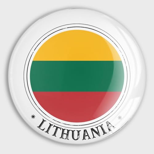 Imanes divertidos de Lituania pequeños para pizarras y hogar 2