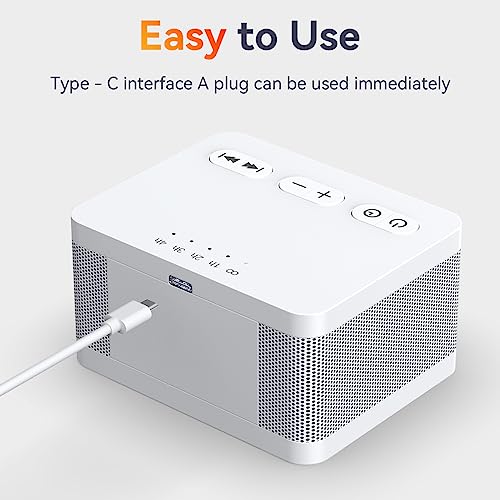Image of DailyBody Sound Machine White Noise Machine with 30 Soothing Sounds 32 Levels Volume 5 Timers and Memory Function Effectively Blocks Noise Ideal Sleep Machine for Baby Kids Adults (White)