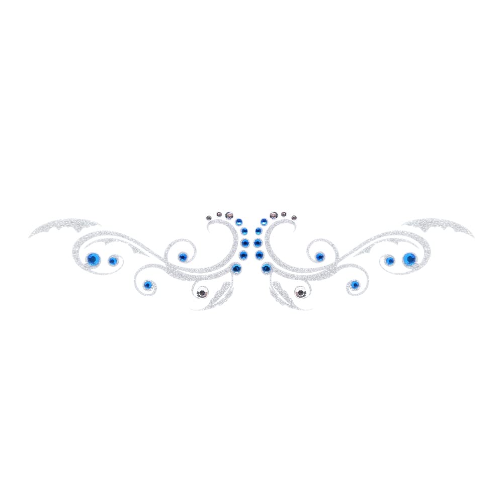Comet Busters Silver Glitter Temporary Tattoo Body Sticker (BT206)-image-4