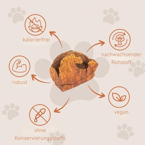 Wildfang® Kauwurzel aus Baumheide für Hunde, Größe M - Natürliches Kauspielzeug Hund, splitterfreies Hundespielzeug zur Zahnpflege Hund & Welpenspielzeug (für Hunde 15–25 kg), 1 Stück