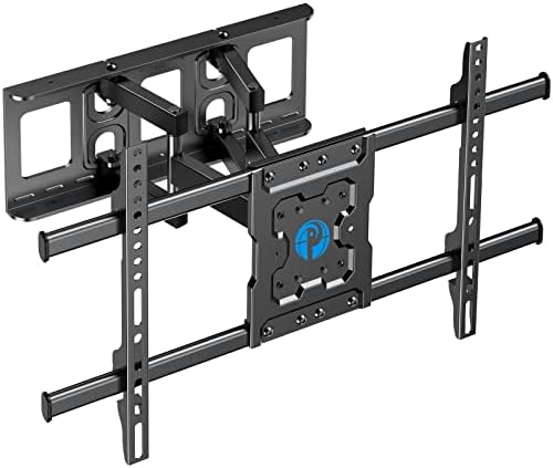 Pipishell TV Wall Mount Full Motion for Most 37-75 Inch LED LCD OLED TVs, Wall Bracket TV Mount Articulating Swivel Tilt Extension Leveling Holds up to 132lbs Max VESA 600x400mm Fits 12/16" Wood Stud