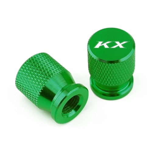 Motorrad Ventilkappen Für Ka@&wasaki KX250F KX450F KX125 KX450 KX500 KX85 KX65 Adapter Motorrad Zubehör Rad Reifen Ventil Stem Caps Abdeckung(Green)