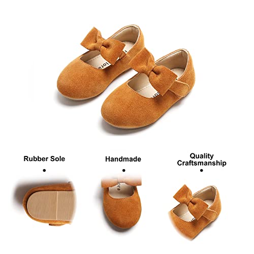 Image of Felix & Flora Toddler Flower Girl Dress Shoes - Girl Ballet Flats Party School Shoes Wedding