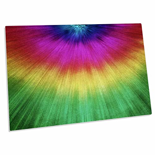 3dRose Vibrant Tie Dye con textura - Desk Pad grande miniatura 1