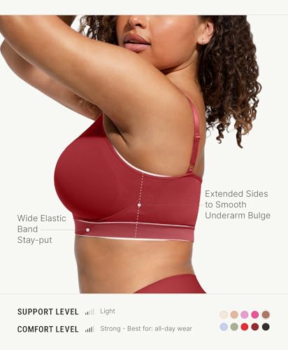Image of FeelinGirl Bralettes for Women with Support Comfortable Bras No Underwire Seamless Everyday Bras