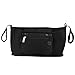 Bolsa de almacenamiento para cochecito de bebé, bolsa de carro de almacenamiento universal para carrito de bebé Organizador de silla de paseo para cochecito de bebé(Negro)