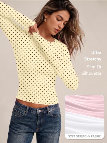 Image of Trendy Queen Womens Long Sleeve T Shirts Fall Fashion Basic Y2K Tops 2026