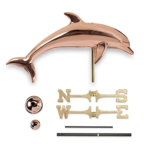 Good-Directions-9507P-Dolphin-Pure-Copper-Weathervane Good Directions 9507P Dolphin Pure Copper Weathervane