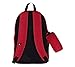 Jordan Unisex Large Pack Bag 2 pc Set Backpack (Red), One Size