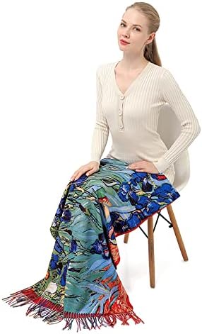 Scarf Shawl Wraps for Women Pashmina Soft Cashmere Scarf Printed Large Blanket Scarf Warm for Fall Winter - Image 6